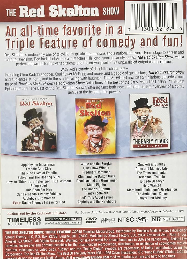 その他 Red Skelton 3 / [DVD] Amazon.com: The Red Skelton Show: All-Time Favorites [DVD